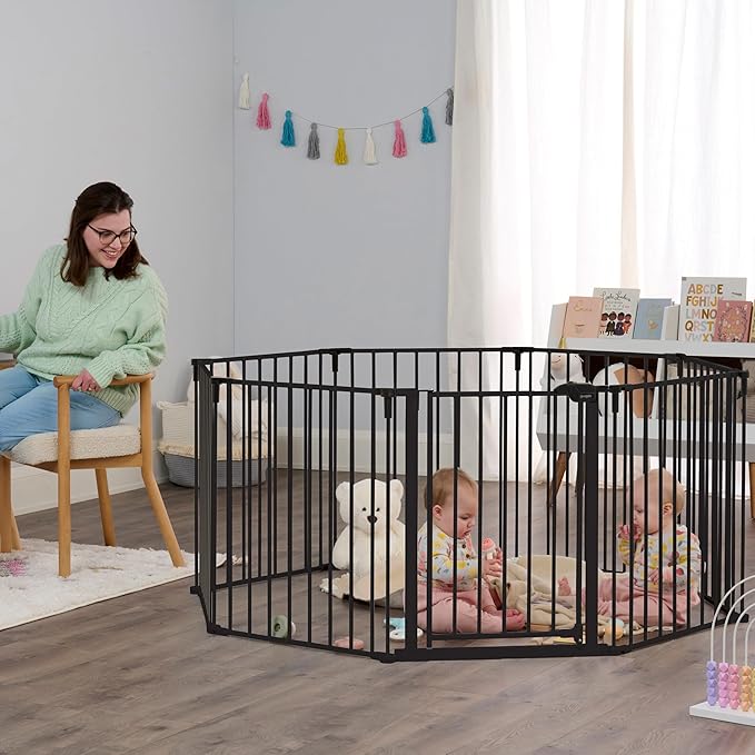 Regalo Safety 192" Super Wide Baby Gate & Play Yard, 2-in-1 Convertible Extra - Image 5