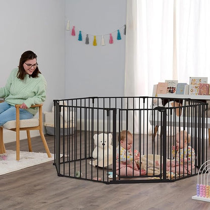 Regalo Safety 192" Super Wide Baby Gate & Play Yard, 2-in-1 Convertible Extra - Image 5