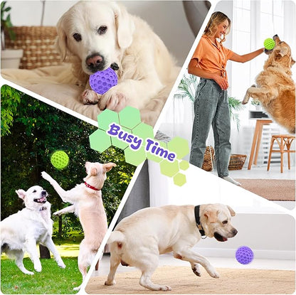 Squeaky Dog Toys for Aggressive Chewers, Indestructible Dog Balls for - Image 7