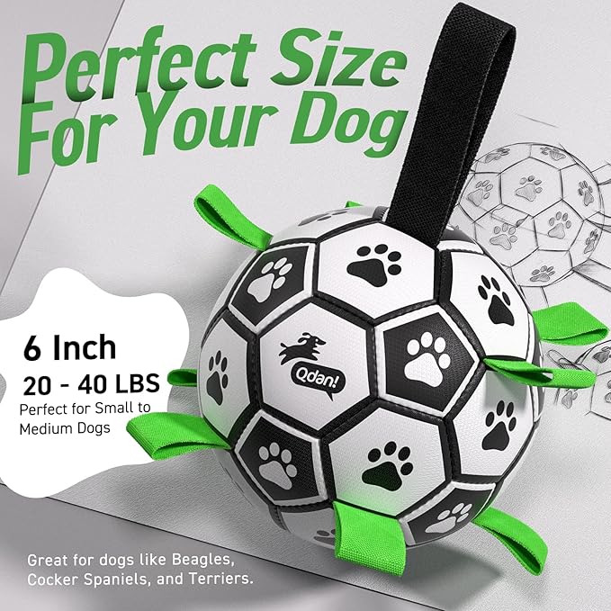 QDAN 6 Inch Dog Toys, Durable Floatable Dog Balls - Image 9
