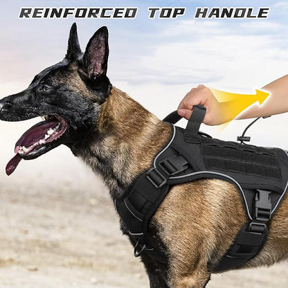 WINGOIN Tactical Dog Harness for Extra Large Dogs, Heavy Duty No Pull Dog - Image 4