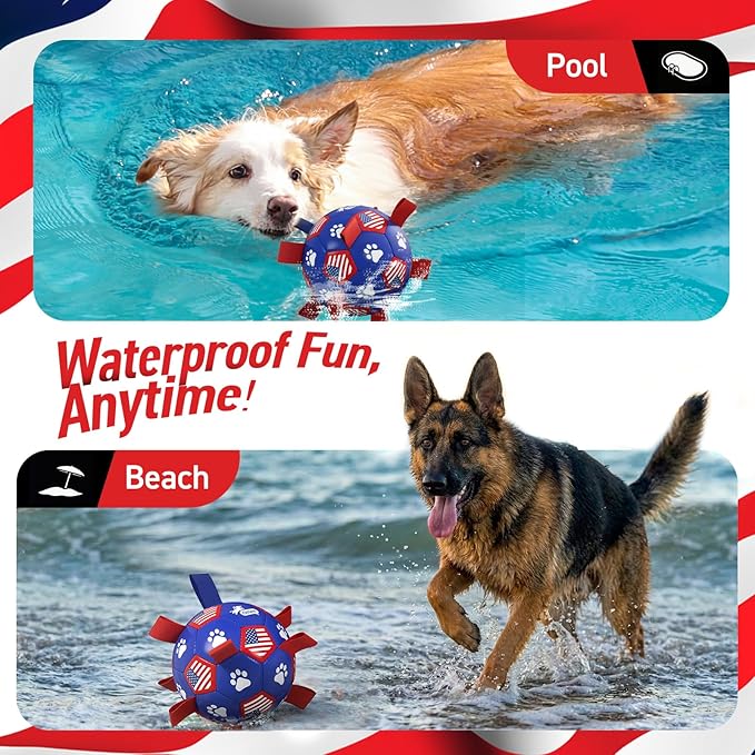 QDAN Dog Toys, Soccer Ball - Image 4