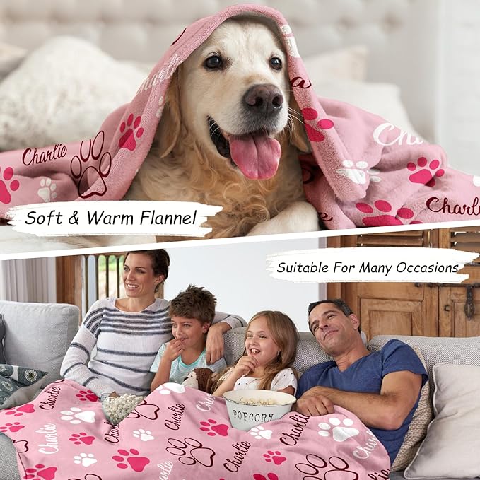 Personalized Dog Blanket, Customized Pet Blankets - Image 4