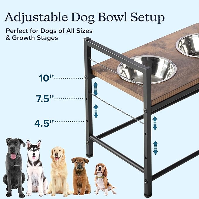 Elevated Dog Bowls with Storage - Image 5