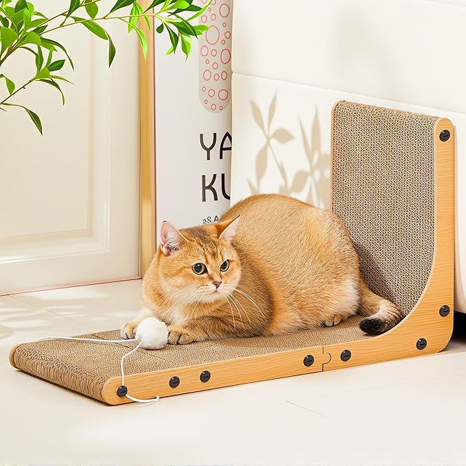 Cardboard Cat Scratcher, 23.6 Inch Cardboard Cat Scratching Post - Image 7