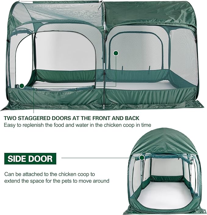 ANC POP Portable Chicken Run Large Pop-Up Chicken Pen - Image 3