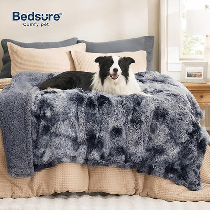 Bedsure Dog Blankets for Large Dogs, Fluffy Waterproof Dog Blanket for Couch - Image 2