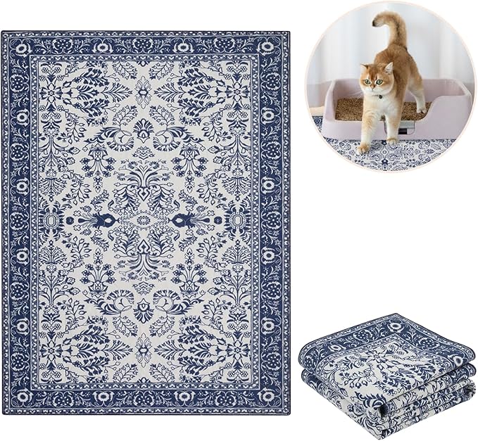 Lovewag Pets Washable Cat Litter Mat 2 PCs - Image 2