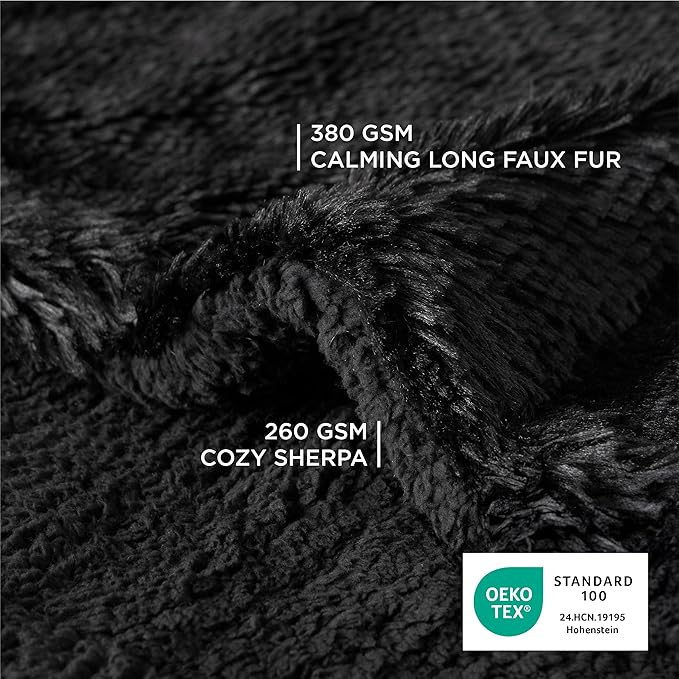 Bedsure Dog Blankets for Large Dogs, Fluffy Waterproof Dog Blanket for Couches - Image 3