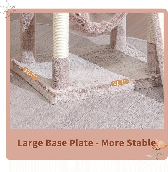 Gitelsnour Cat Tree for Indoor Cats, Sturdy Cat Tree House - Image 3