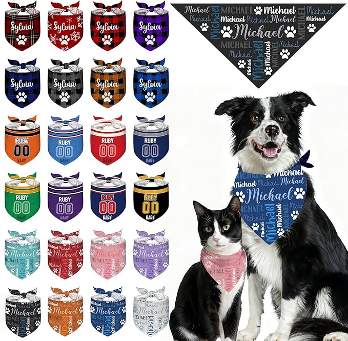 Custom Dog Bandana Personalized Dog Bandanas by Unknown