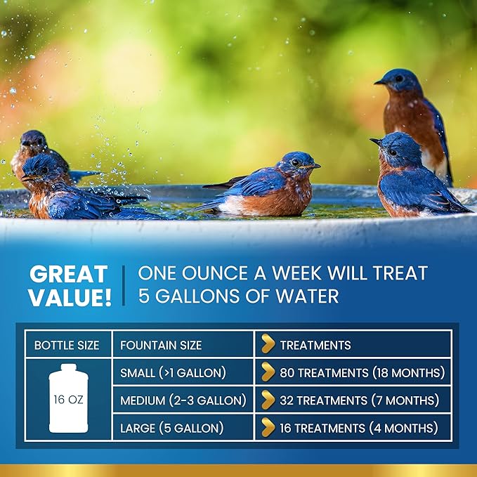 ADIOS! Bird Bath Cleaner for Outdoor Fountains and Bowls, Safely Cleans Metal - Image 5