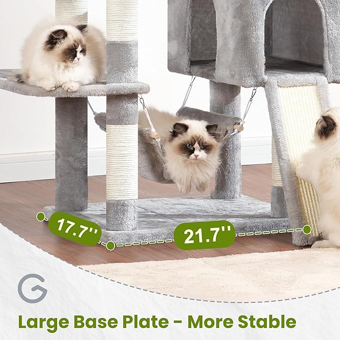 Gitelsnour Cat Tree for Indoor Cats, Sturdy Cat Tree House - Image 3