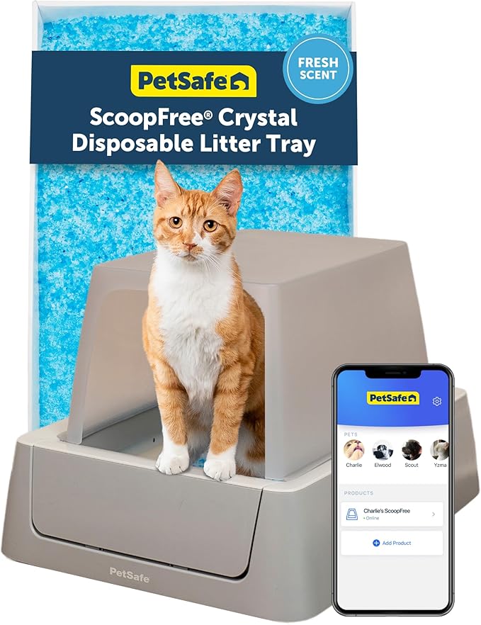 PetSafe ScoopFree Crystal Smart Self-Cleaning Automatic Litter Box by PetSafe