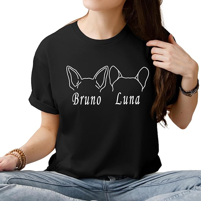 Custom Dog Mom Shirt Personalized Dog Ears Sweatshirt - Image 7