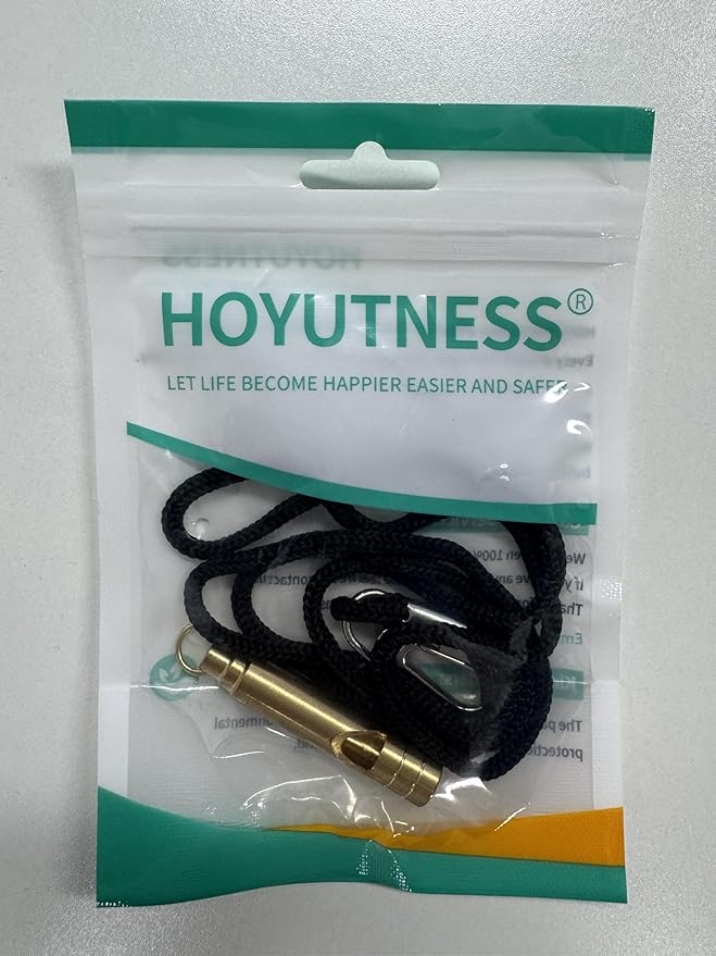 Brass Survival Whistle, 125 dB Loud Emergency Whistle - Image 9