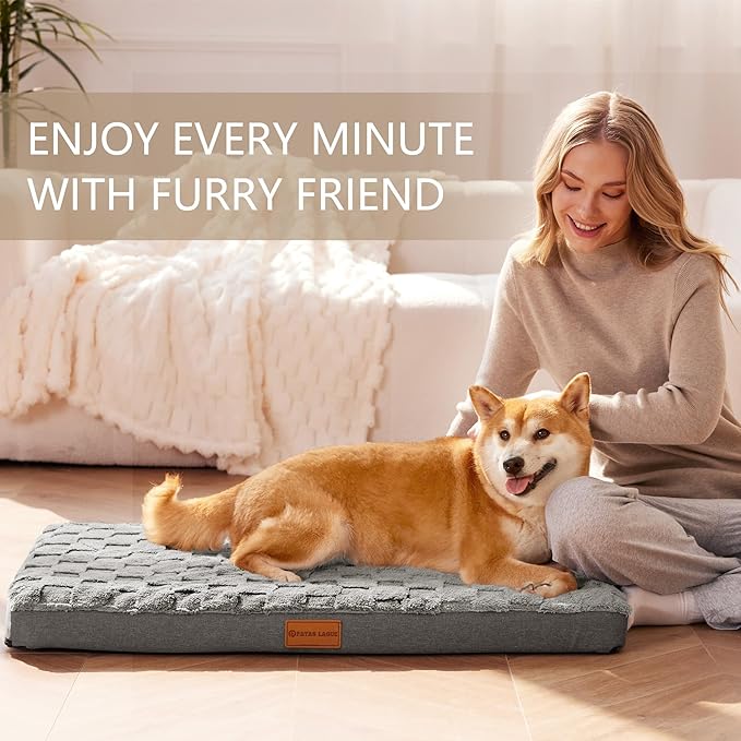 Patas Lague Orthopedic XL Dog Bed Large Sized Dog 48''X30'', Waterproof Soft - Image 2