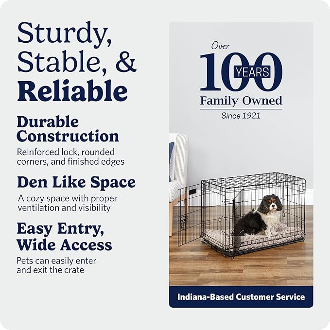 MidWest Homes for Pets 30-Inch iCrate for Medium Breeds, 21-40 lbs, Double Door - Image 5