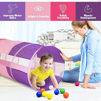 Hide N Side 6ft Crawl Through Play Tunnel Toy, Pop up Tunnel - Image 3