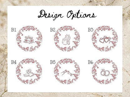 LOVELYPOD Personalized Floral Engagement Trinket Tray, Custom Couple Name - Image 2