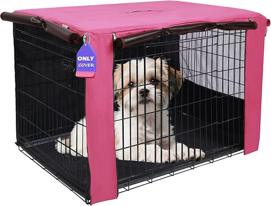 HiCaptain Breathable Dog Crate Cover 24 Inch, Durable Heavy Duty Kennel Cover by HiCaptain