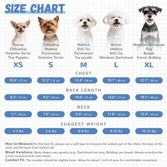 ABRRLO Small Dog Sweaters Cute Bear Dog Cardigans Clothes - Image 6
