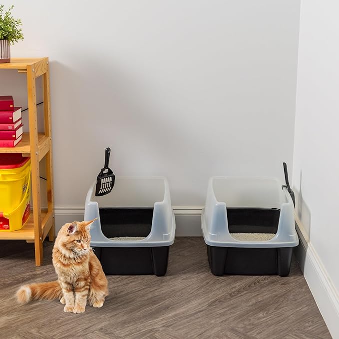 IRIS USA Cat Litter Box Large Open Top - Image 9
