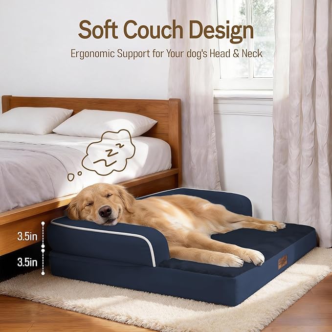 Comfort Expression Memory Foam Large Dog Bed Orthopedic -Washable Dog Beds - Image 3
