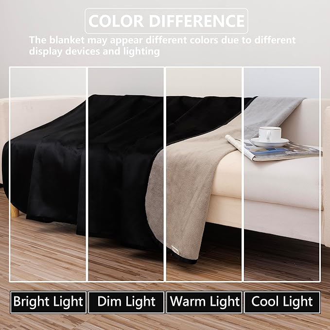 Waterproof Dog Blanket for Couch, Reversible Pet Throw Blankets Leak Proof Sofa - Image 7