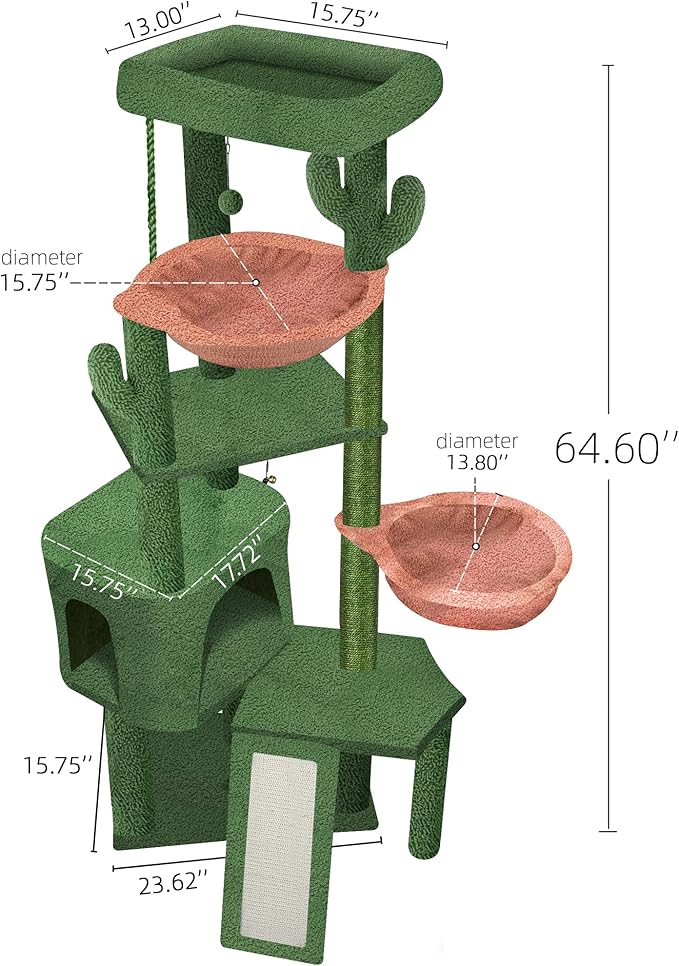 Wang Xin Four Layer Big Cat Tree - Image 2