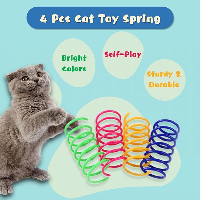 30 Pcs Premium Silent Cat Pom Pom Balls, Interactive Lightweight Assorted - Image 4