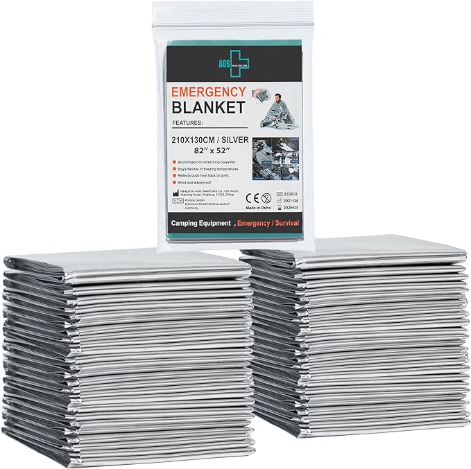 General Medi Emergency Blanket, Emergency Silver Foil Blanket– Perfect by GeneralMedi