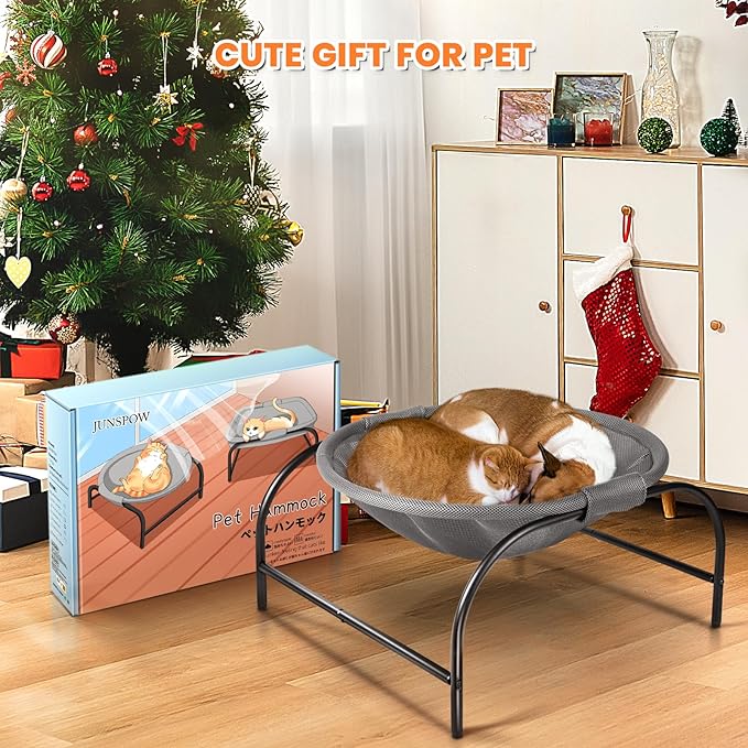 JUNSPOW Cat Bed Dog Bed Pet Hammock Bed Free-Standing Cat Sleeping Cat Supplies - Image 5