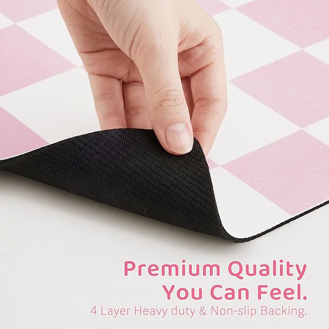 Checkered Dog Feeding Mat, Absorbent Mats - Image 6