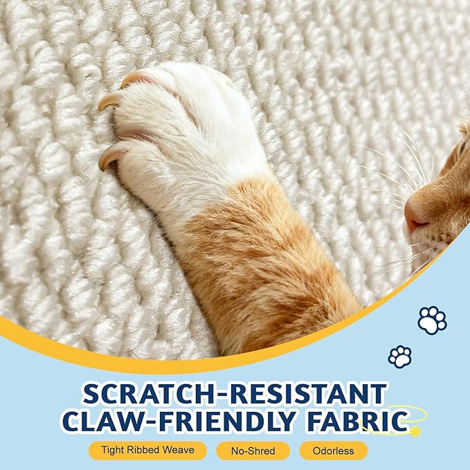 ENONCI Door Protector from Cat Scratching 19.6" x 7.8" Cat Wall Corner Scratcher - Image 2