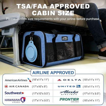 Pet Carrier Airline Approved, Soft Sided Cat Carrier - Image 2