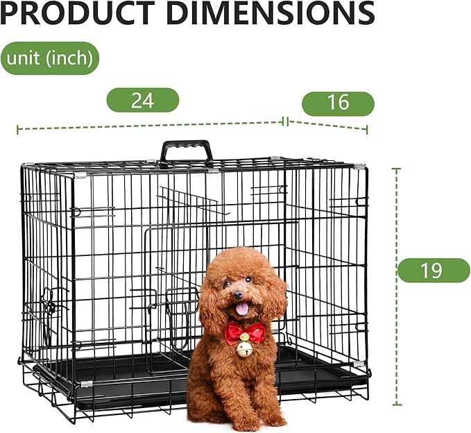 FDW 24-Inch Dog Crate Pet Cage - Image 6