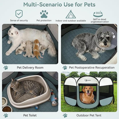Siedihit Puppy Playpen for Large Dog Cat, Dogs Tent Crate Cage Indoor/Outdoor - Image 3