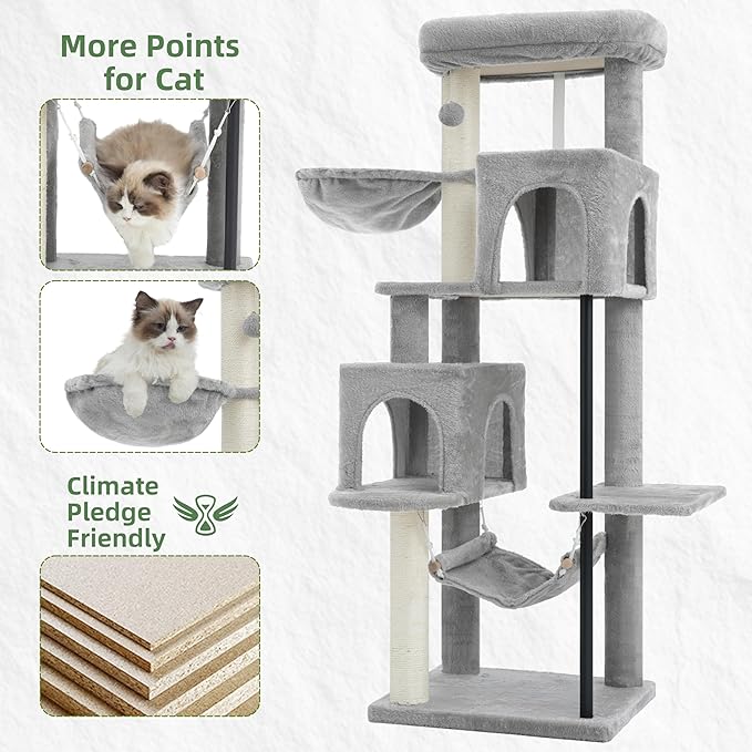 Gitelsnour 51.2'' Cat Tree Tower, Cat Tower - Image 4