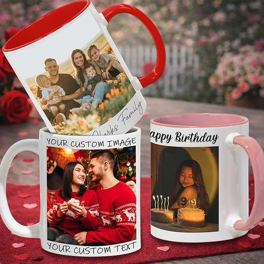 Personalized Coffee Mug with Photo – Custom Picture Mug, Design Your Own by Hanatoca