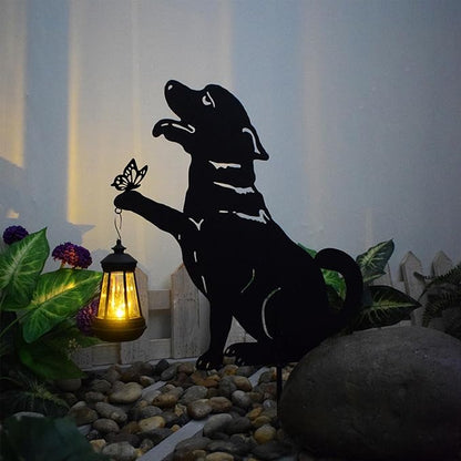 Cat and Dog Metal Decorative Garden Stakes, Silhouette Stakes Animal, Yard Art - Image 3