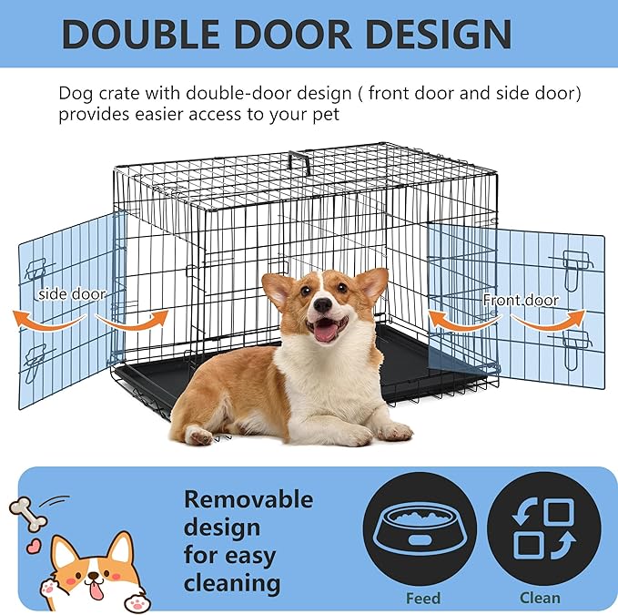 FDW 30 inch Dog Crate Dog Kennel Cage - Image 4