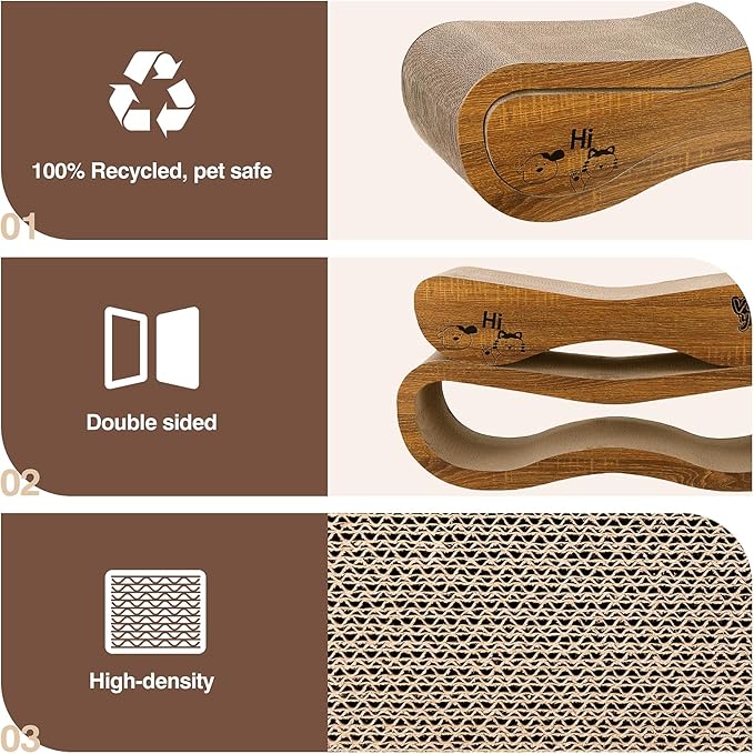 Cat Scratcher, 2 in 1 Cat Scratch Board - Image 2