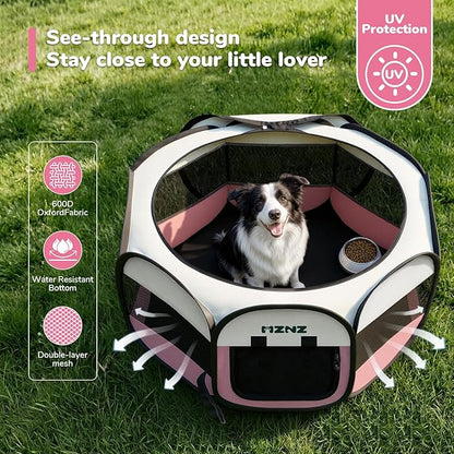 Dog Playpen, Portable Puppy Pet Crate Indoors - Image 7