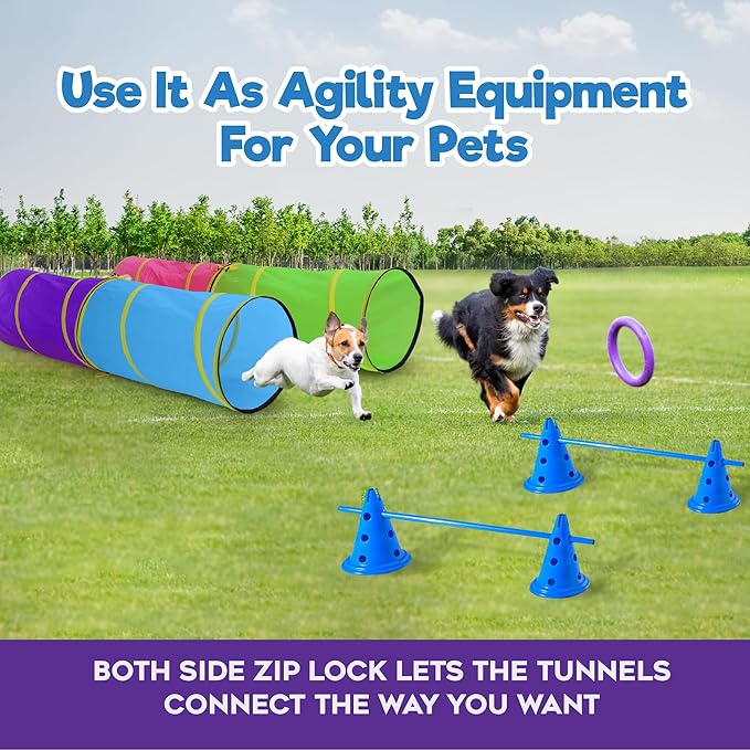 Hide N Side Kids Play Tunnels, Indoor Outdoor Crawl Through Tunnel - Image 4