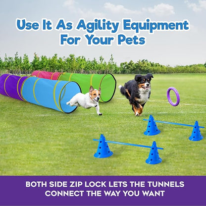 Hide N Side Kids Play Tunnels, Indoor Outdoor Crawl Through Tunnel - Image 4