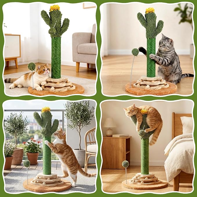 Cactus Cat Scratching Post Cat Tree, Cute Cat Scratching Post - Image 7