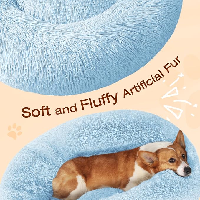 JOLLYVOGUE Dog & Cat Bed, Calming Anti-Anxiety Pet Bed - Image 3