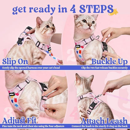 rabbitgoo Cat Harness and Leash Set, Escape Proof Kitten Harness - Image 8