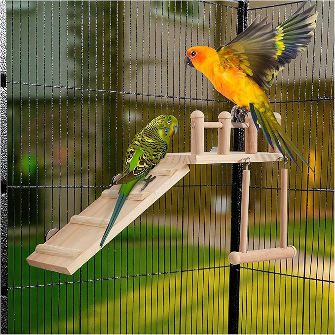 FrgKbTm Bird Perches Platform Swing - Image 3
